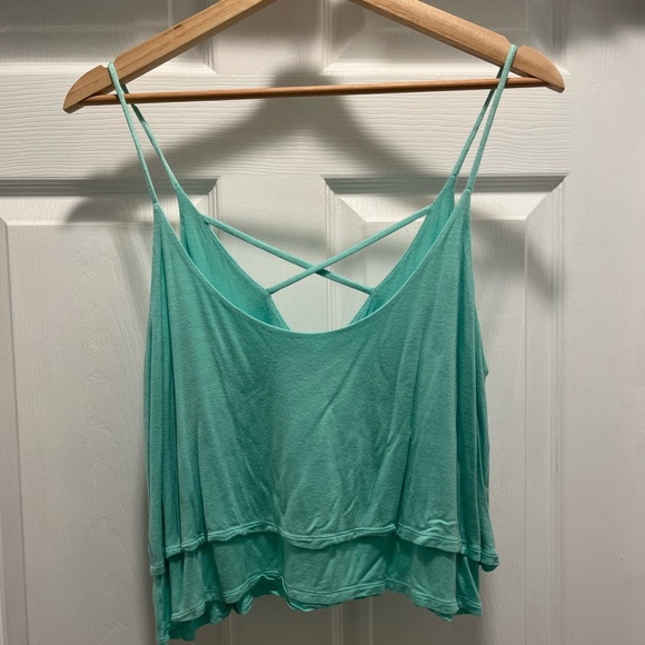 LA Hearts Medium Crop Top teal - Picture 1 of 1
